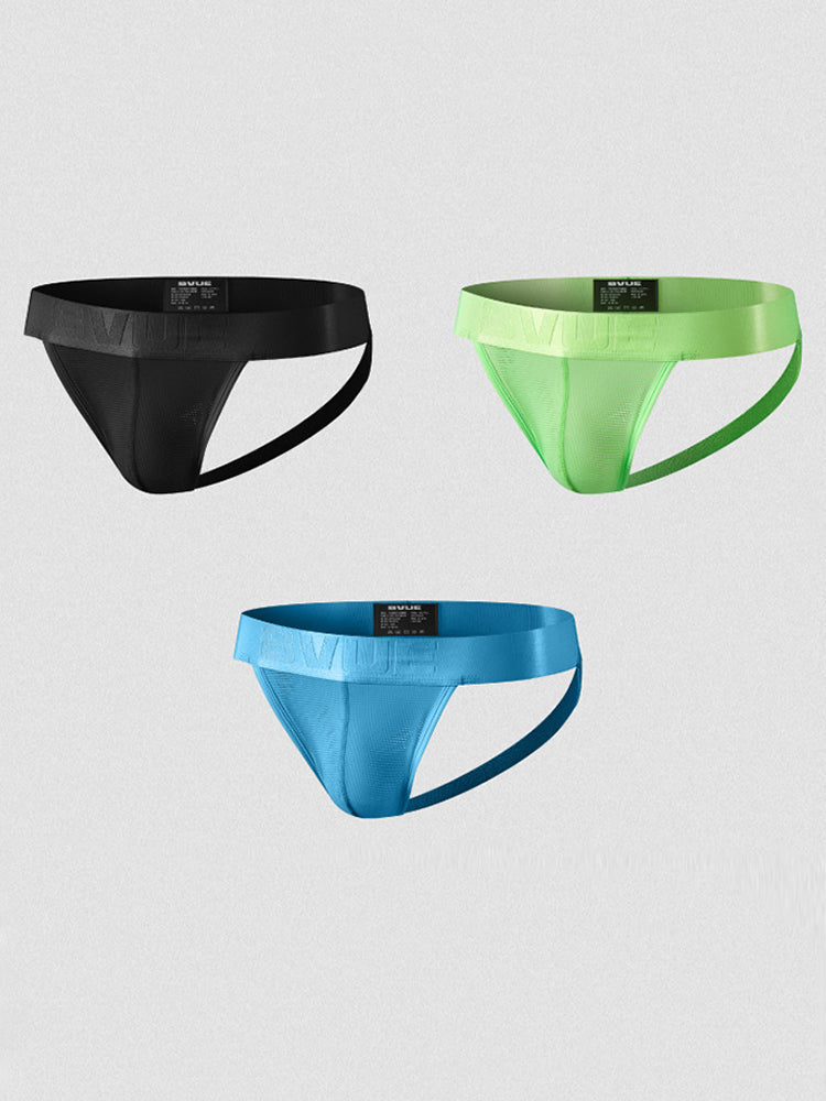 2 Pack Men's Feather-Soft Texture Breathable Sexy U-Pouch Lifting Effect Jockstraps | dmunderwear detail image 13