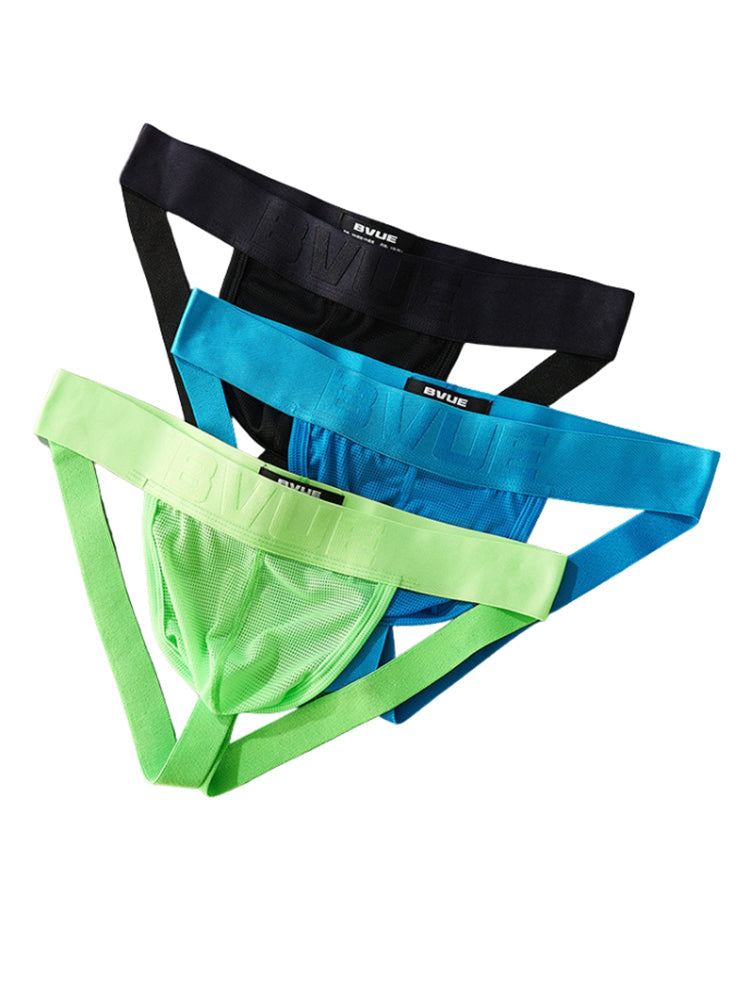 2 Pack Men's Feather-Soft Texture Breathable Sexy U-Pouch Lifting Effect Jockstraps | dmunderwear detail image 6