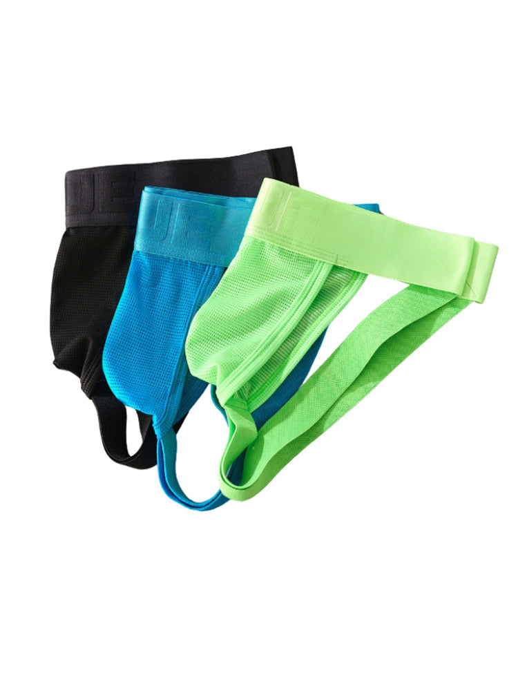 2 Pack Men's Feather-Soft Texture Breathable Sexy U-Pouch Lifting Effect Jockstraps | dmunderwear detail image 9
