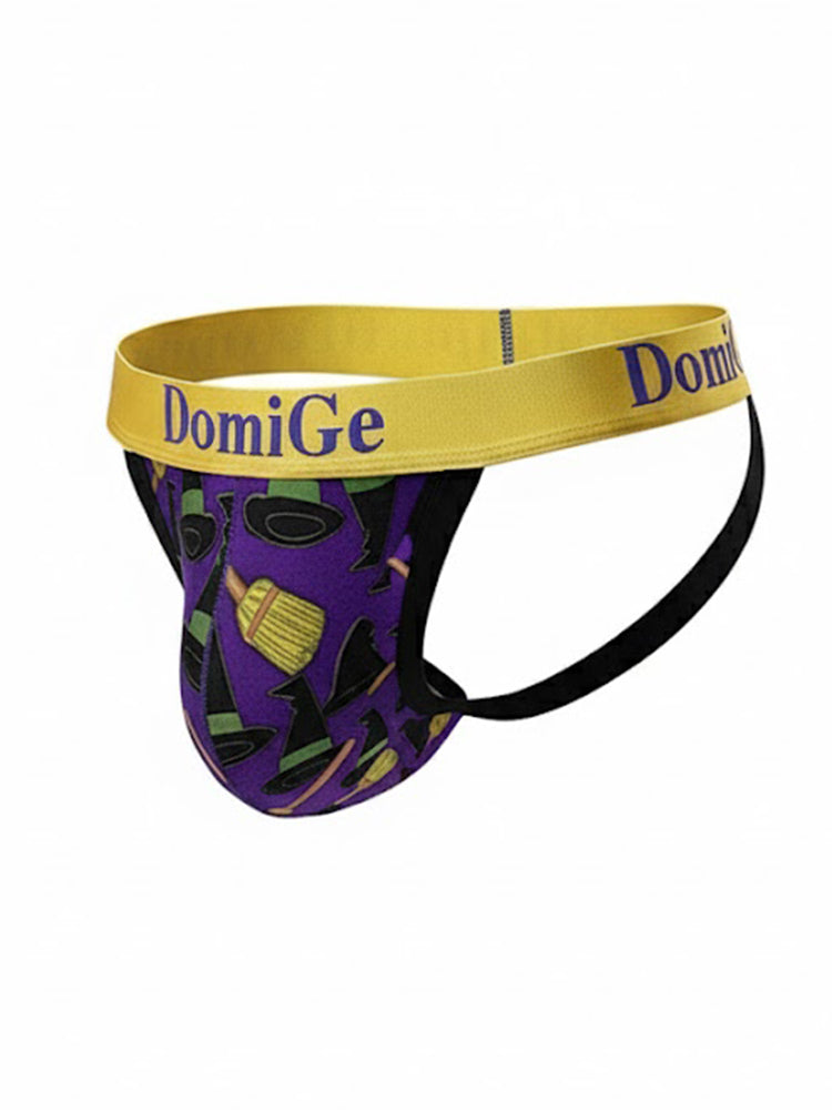 2 Pack Men's Fun Print Breathable Low-Rise Jockstrap | dmunderwear