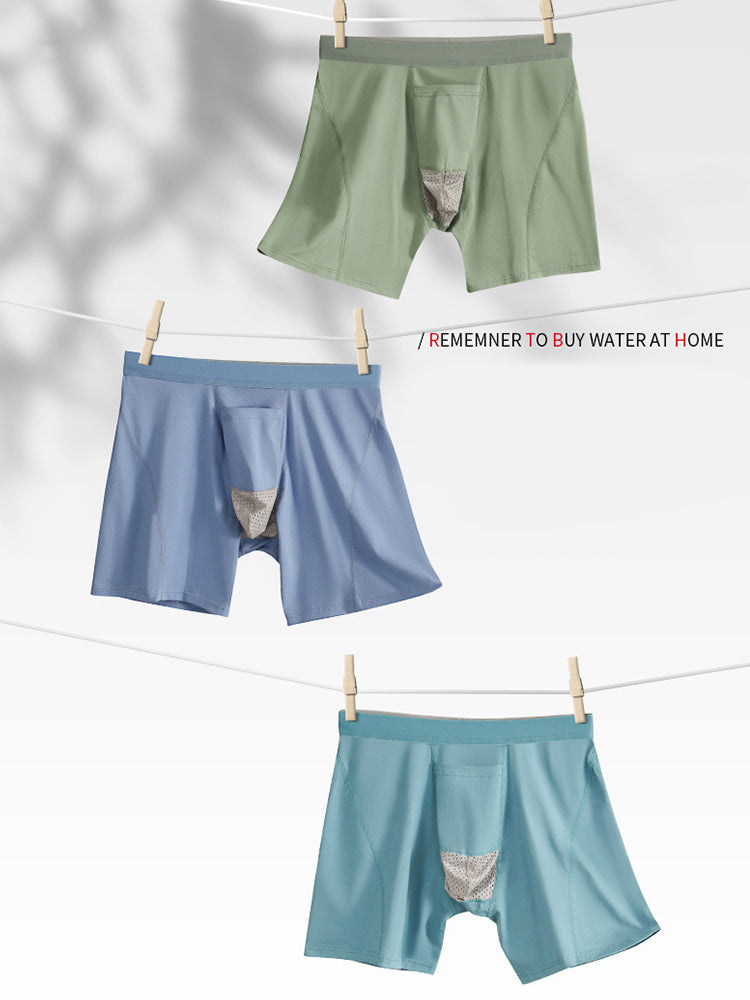 2 Pack Men's Gun Bullet Separation Casual Sports Breathable Cotton Mid-Rise Midway Briefs | dmunderwear detail image 13