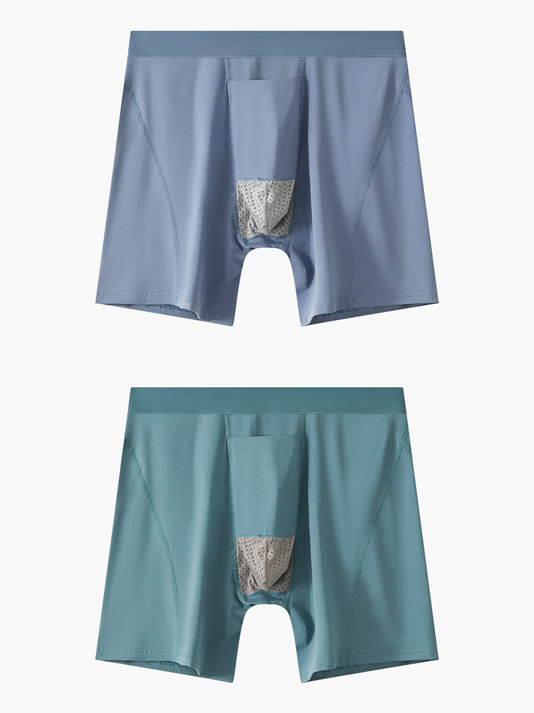 2 Pack Men's Gun Bullet Separation Casual Sports Breathable Cotton Mid-Rise Midway Briefs | dmunderwear detail image 20
