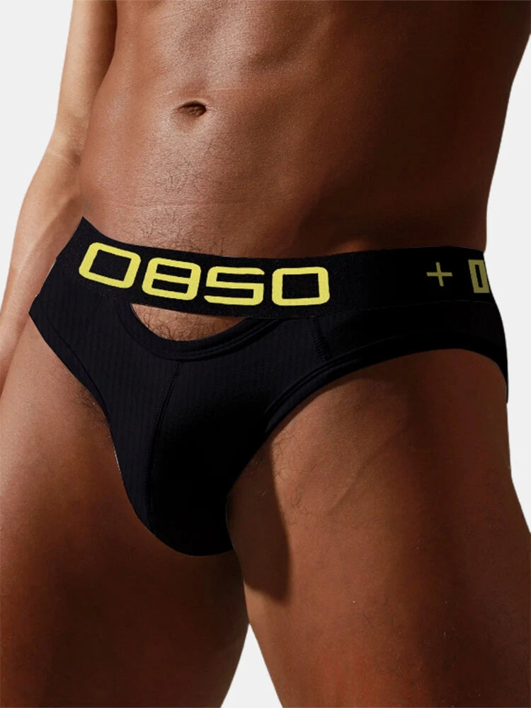 2 Pack Men's Hips Lifting Cotton Low-rise Briefs | dmunderwear