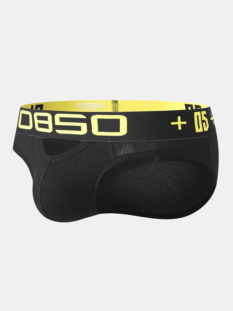 2 Pack Men's Hips Lifting Cotton Low-rise Briefs | dmunderwear detail image 12