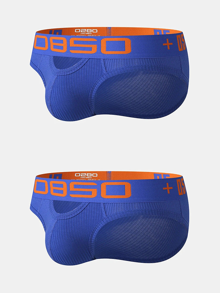 2 Pack Men's Hips Lifting Cotton Low-rise Briefs | dmunderwear detail image 16