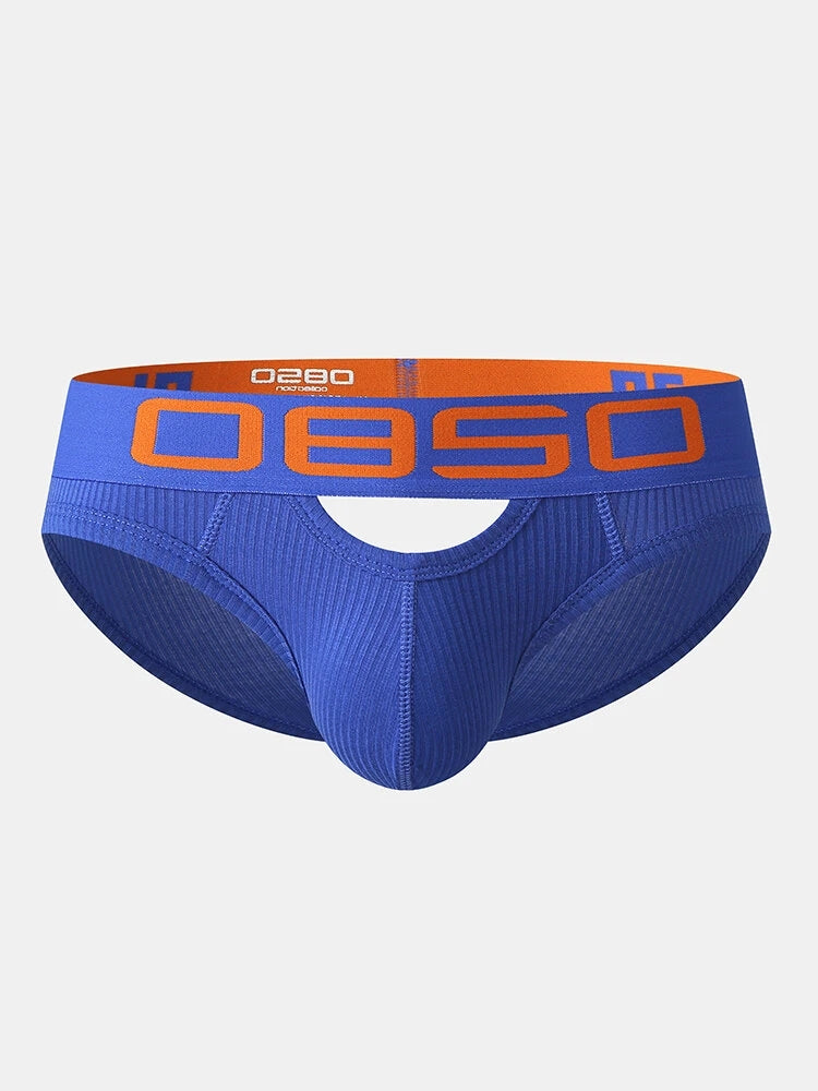 2 Pack Men's Hips Lifting Cotton Low-rise Briefs | dmunderwear detail image 4