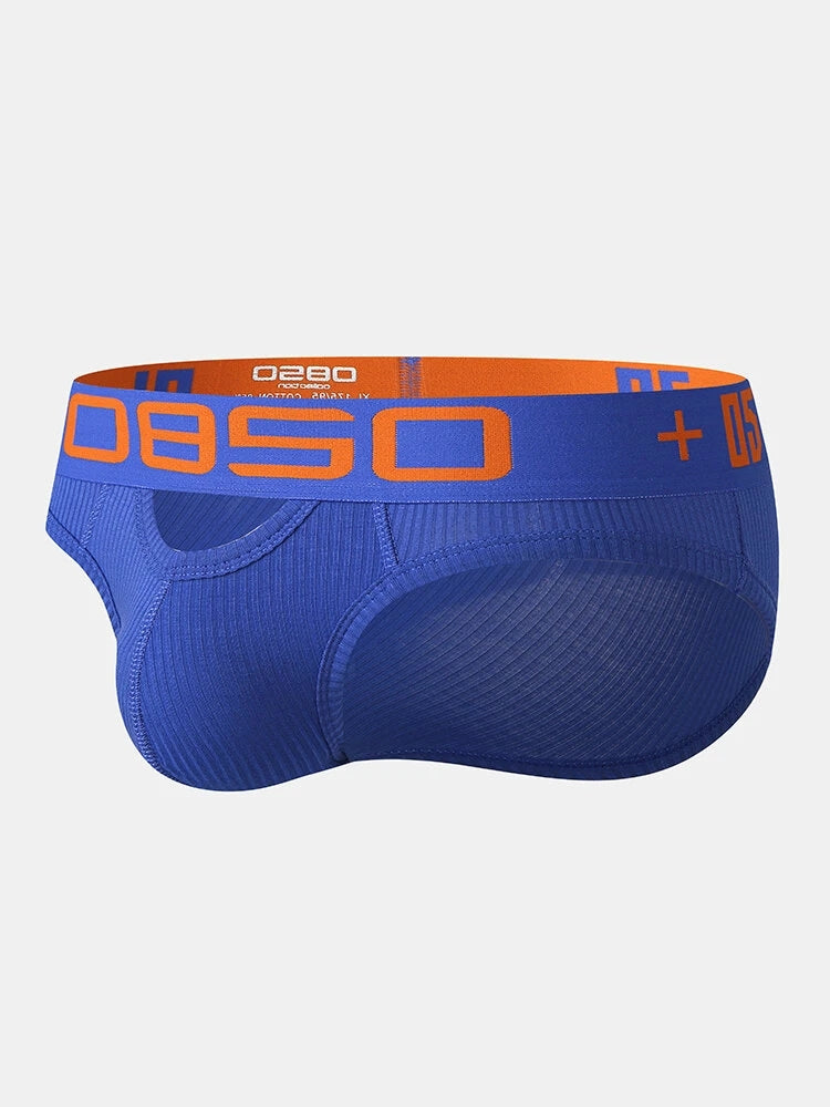 2 Pack Men's Hips Lifting Cotton Low-rise Briefs | dmunderwear detail image 5