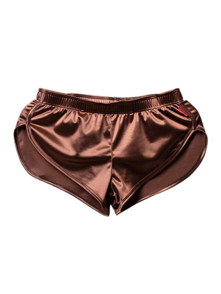 2 Pack Men's Home Loose-Fit Solid Color Seamless Smooth Boxers | dmunderwear detail image 12