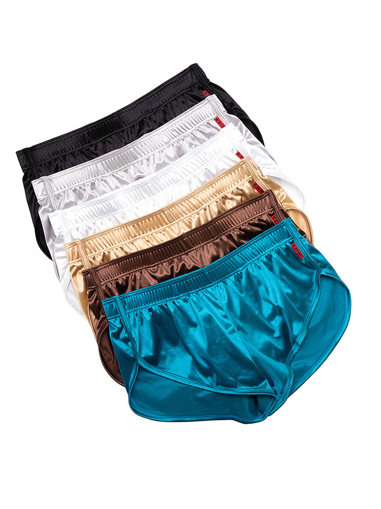 2 Pack Men's Home Loose-Fit Solid Color Seamless Smooth Boxers | dmunderwear detail image 6