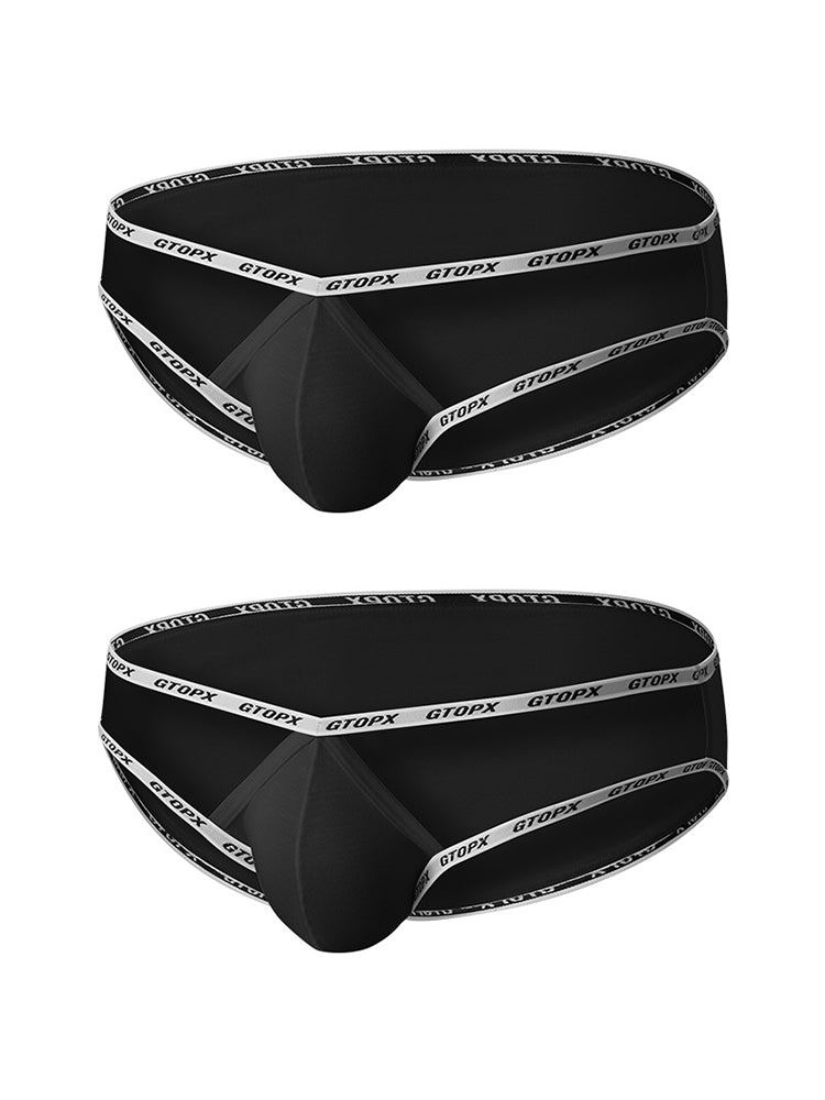 2 Pack Men's Ice Silk Breathable Cooling Touch Anti-Odor Daily Stretch Bikini | dmunderwear detail image 12