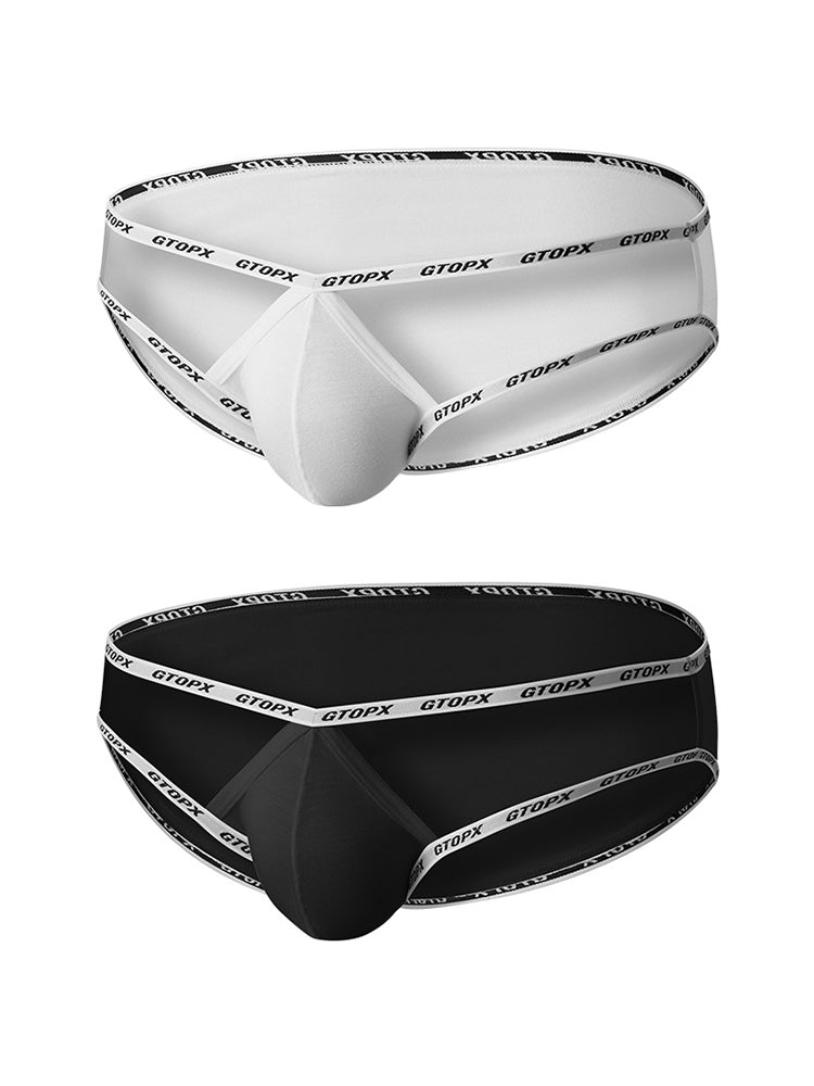 2 Pack Men's Ice Silk Breathable Cooling Touch Anti-Odor Daily Stretch Bikini | dmunderwear detail image 2