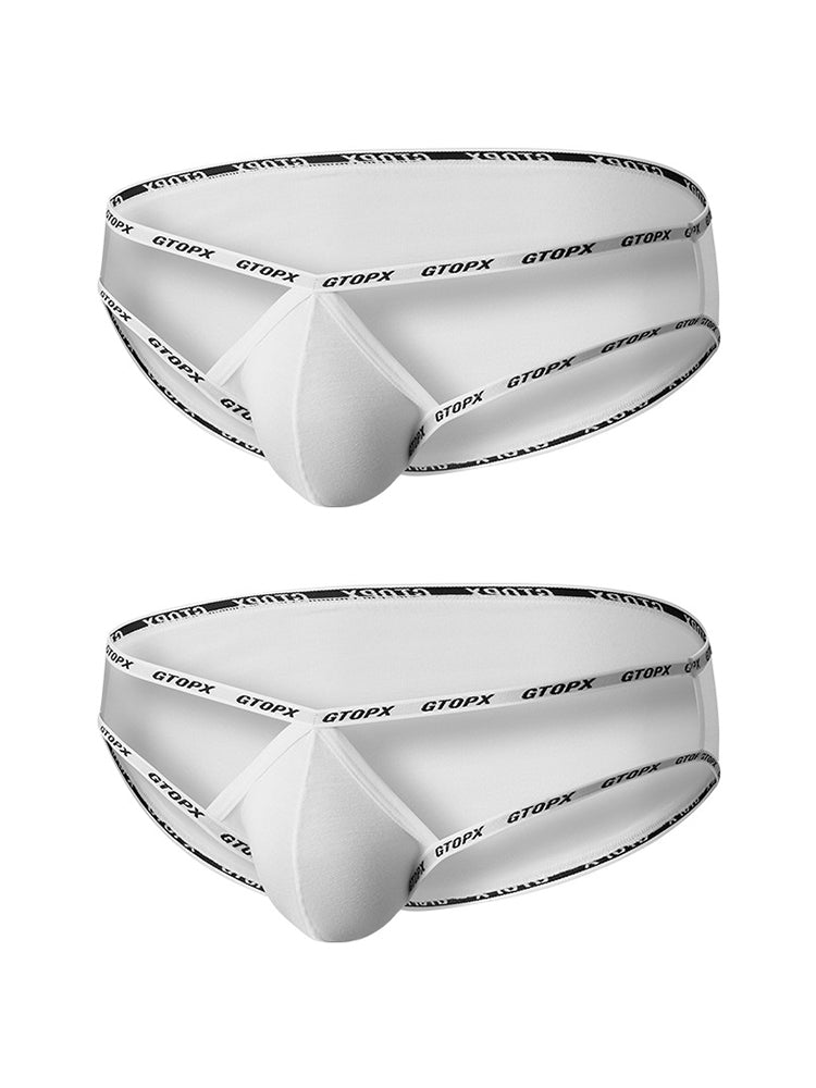 2 Pack Men's Ice Silk Breathable Cooling Touch Anti-Odor Daily Stretch Bikini | dmunderwear detail image 7