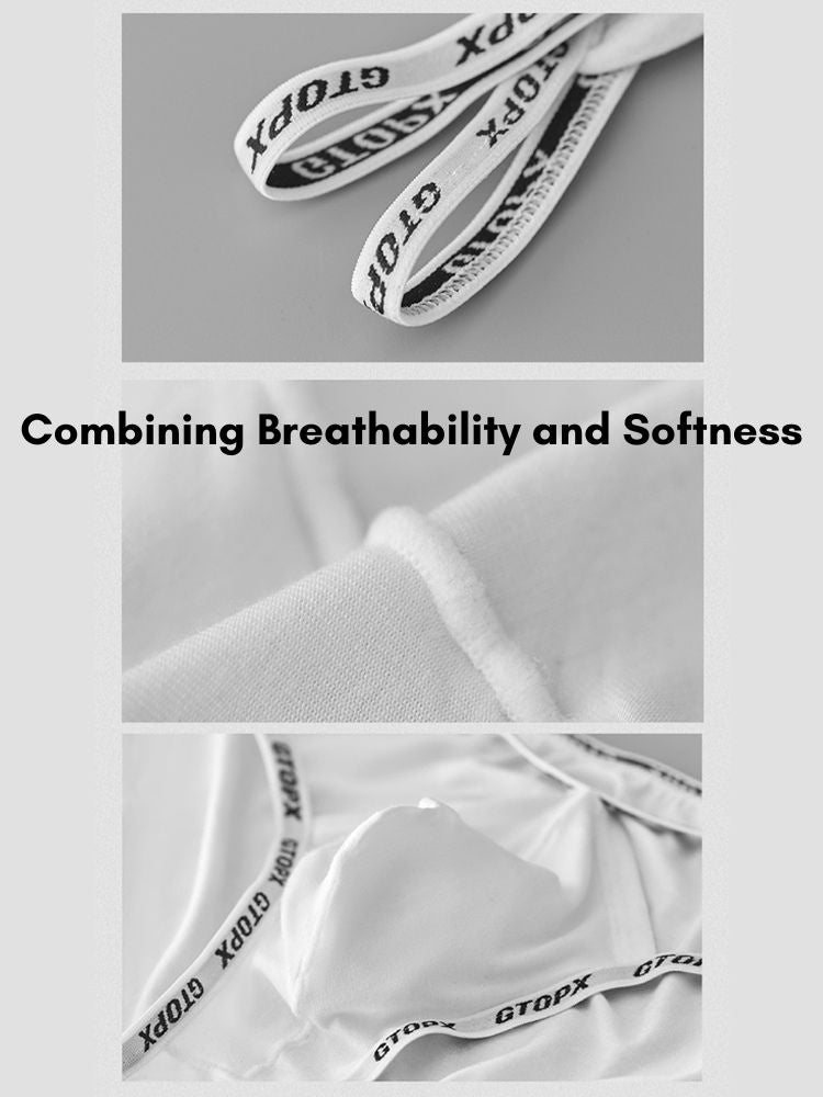 2 Pack Men's Ice Silk Breathable Cooling Touch Anti-Odor Daily Stretch Bikini | dmunderwear detail image 8