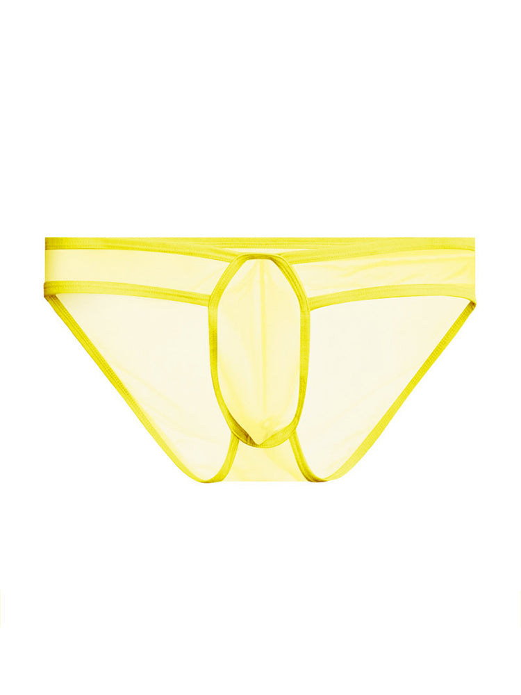 2 Pack Men's Ice Silk Breathable Sexy Low-Rise Anti-Odor Briefs | dmunderwear detail image 15