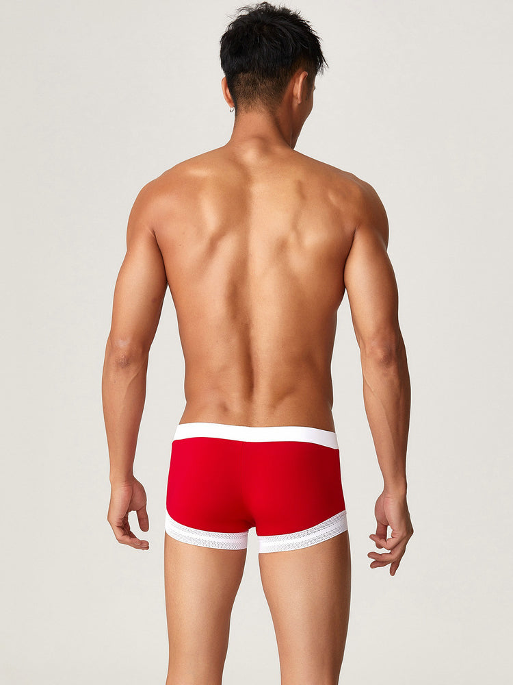 2 Pack Men's Ice Silk Lace Cuff Trunks | dmunderwear detail image 5
