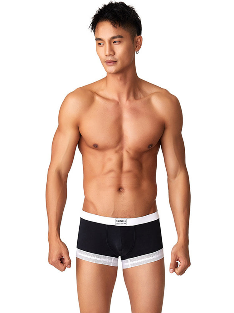 2 Pack Men's Ice Silk Lace Cuff Trunks | dmunderwear detail image 8