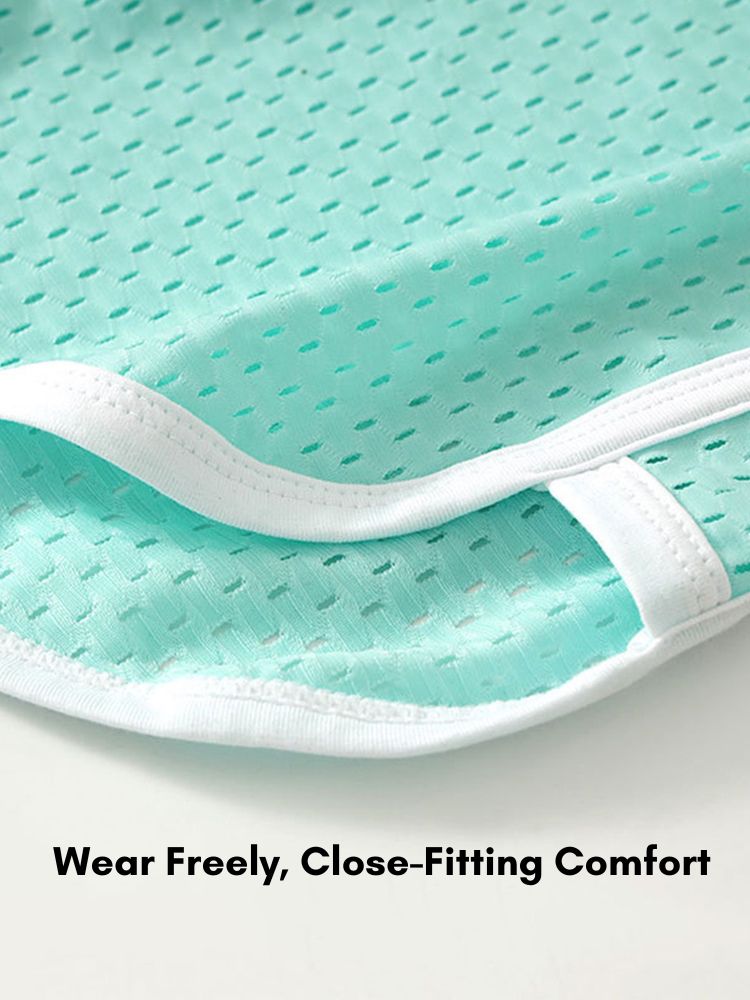 2 Pack Men's Ice Silk Loose-Fit Home Sleep Mesh Breathable Boxer Shorts | dmunderwear detail image 13