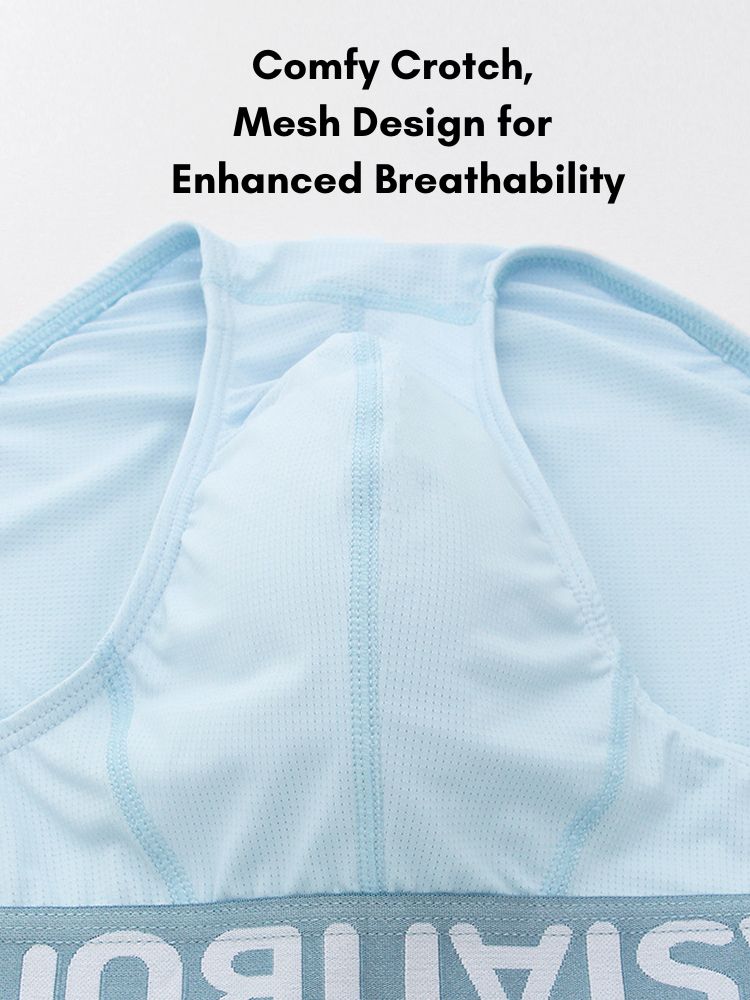 2 Pack Men's Ice Silk Mesh Breathable Simple & Sexy Design Comfort Briefs | dmunderwear detail image 5