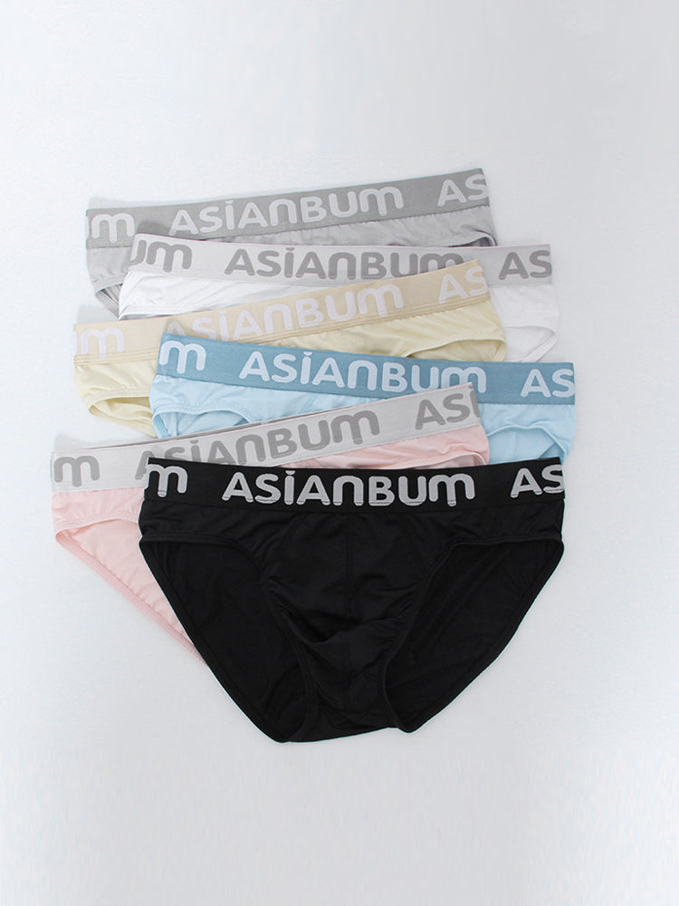 2 Pack Men's Ice Silk Mesh Breathable Simple & Sexy Design Comfort Briefs | dmunderwear detail image 9
