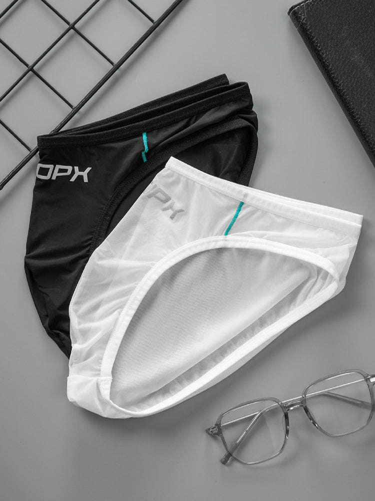 2 Pack Men's Sexy Stretch Sheer Sport Bikini – Lightweight & Breathable | dmunderwear detail image 17