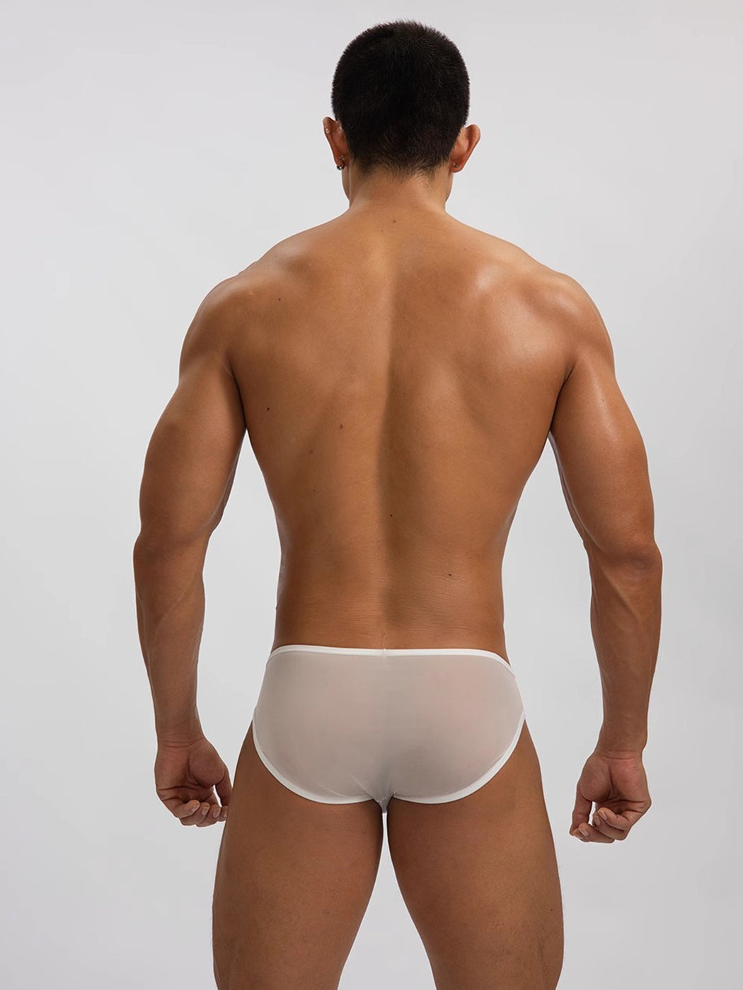 2 Pack Men's Sexy Stretch Sheer Sport Bikini – Lightweight & Breathable | dmunderwear detail image 6