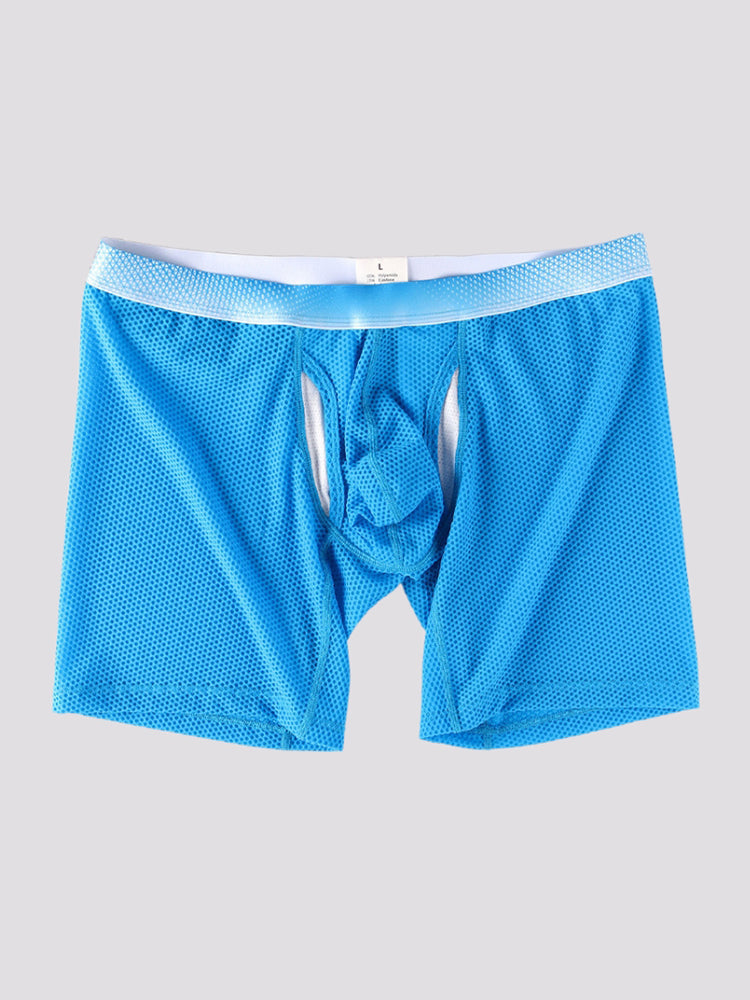 2 Pack Men's Ice Silk Ultra-Soft Mesh Breathable Cooling Comfort Midway Briefs | dmunderwear detail image 20