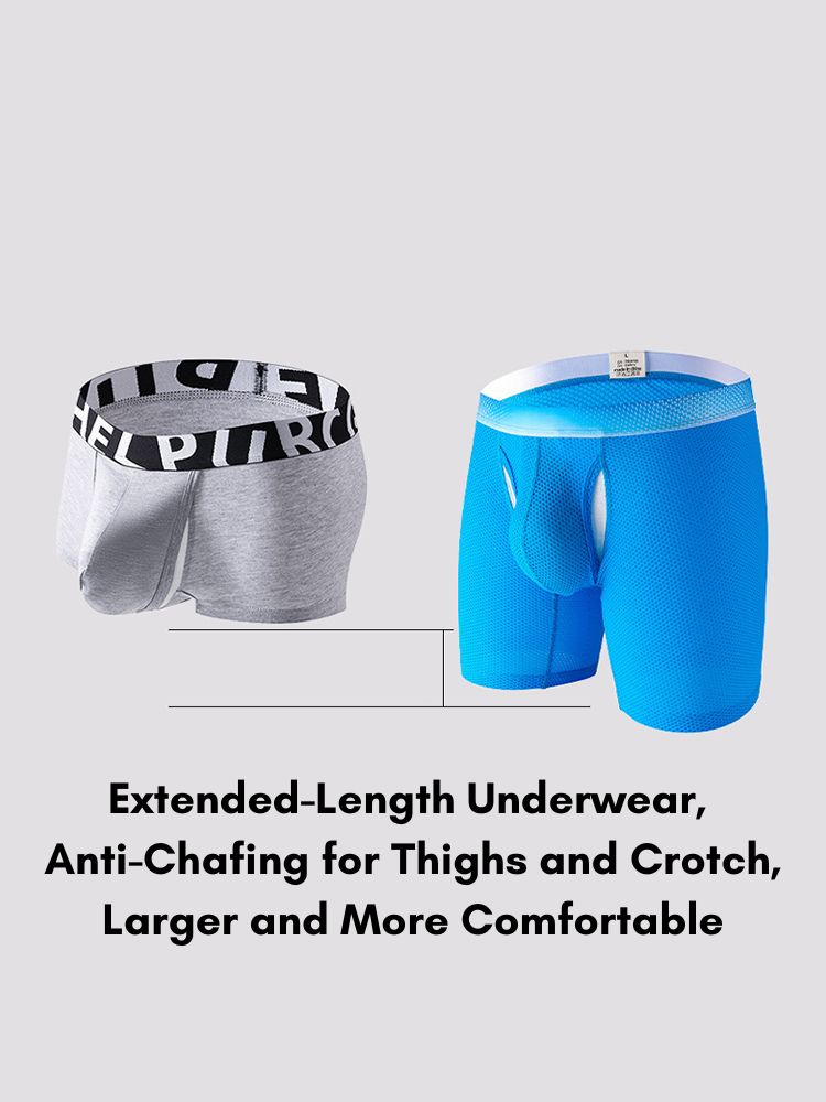 2 Pack Men's Ice Silk Ultra-Soft Mesh Breathable Cooling Comfort Midway Briefs | dmunderwear detail image 8