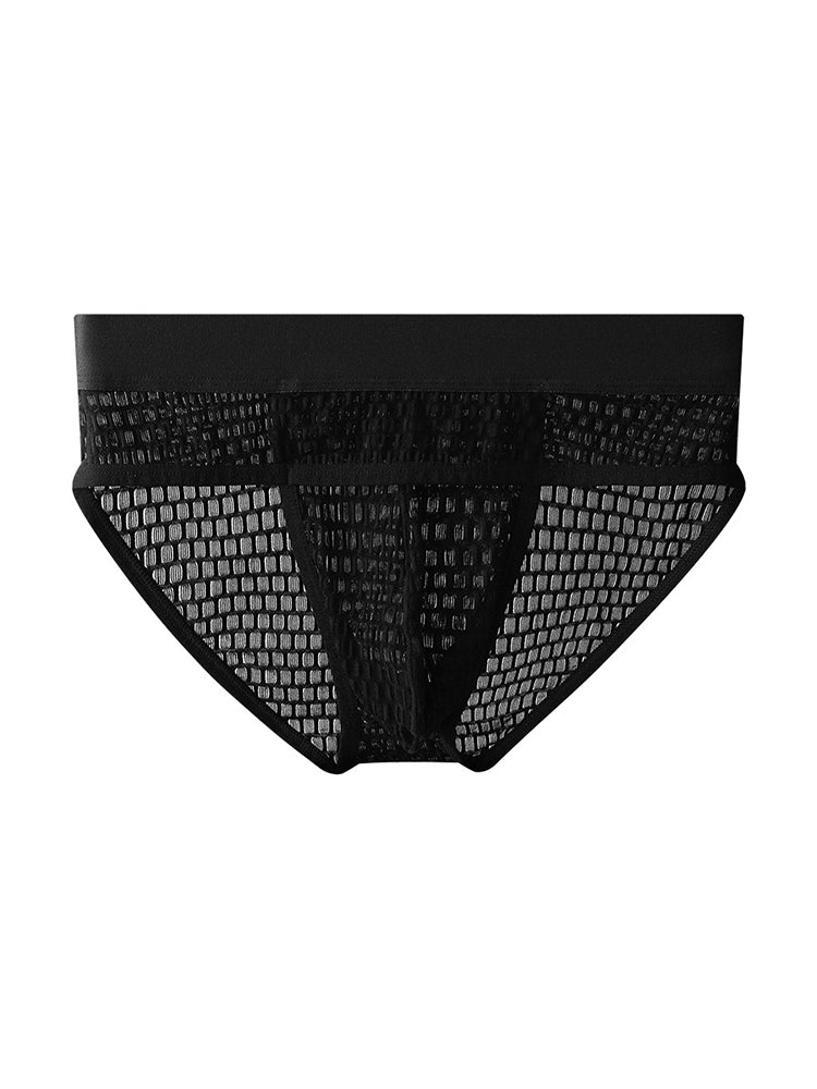 2 Pack Men's Lace Breathable Briefs | dmunderwear detail image 10
