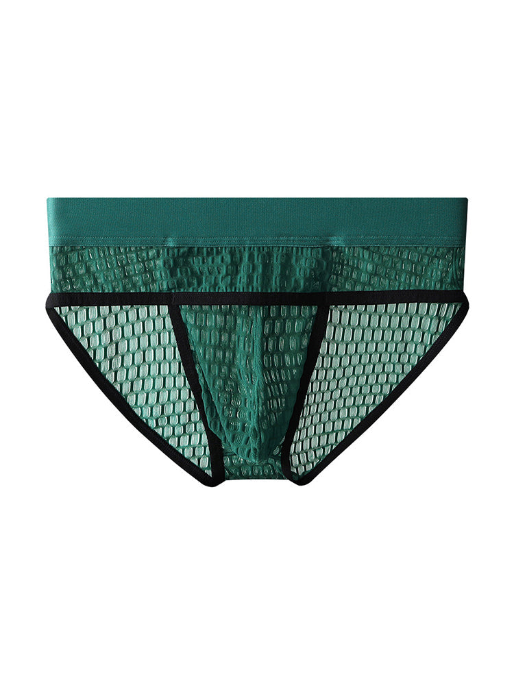 2 Pack Men's Lace Breathable Briefs | dmunderwear detail image 11