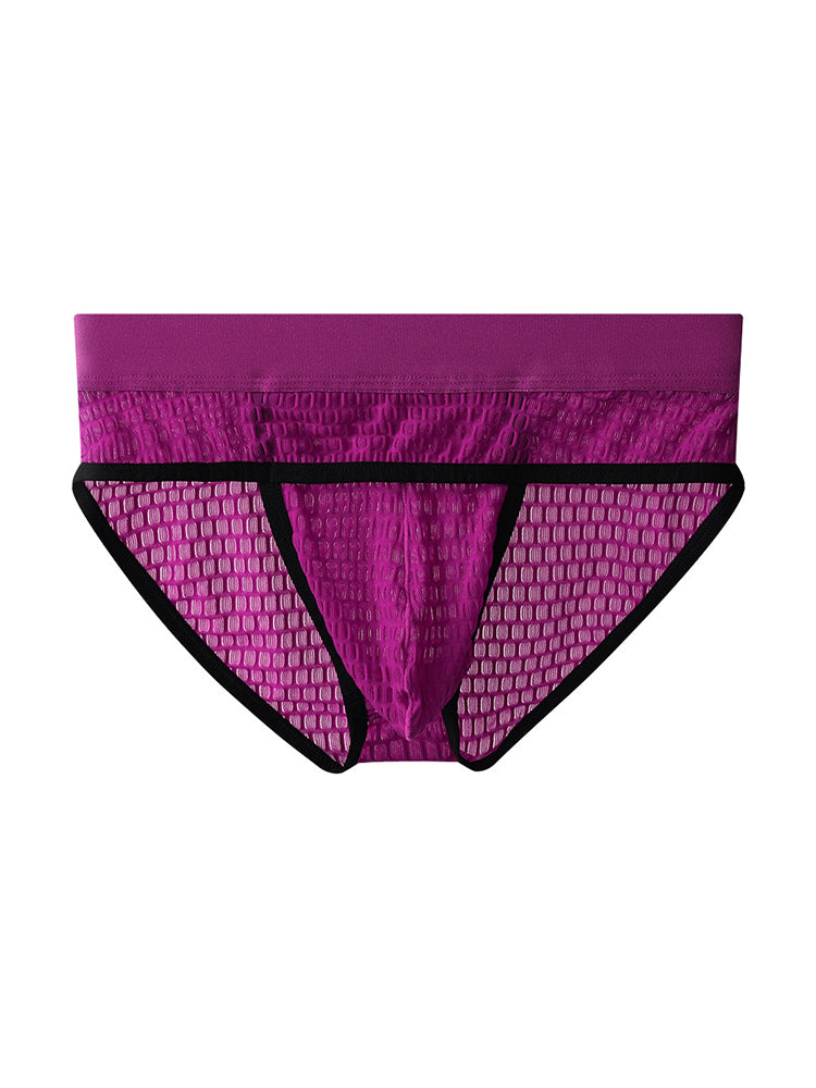 2 Pack Men's Lace Breathable Briefs | dmunderwear detail image 13