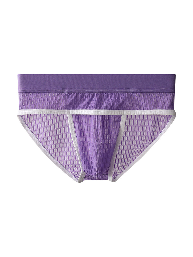 2 Pack Men's Lace Breathable Briefs | dmunderwear detail image 14