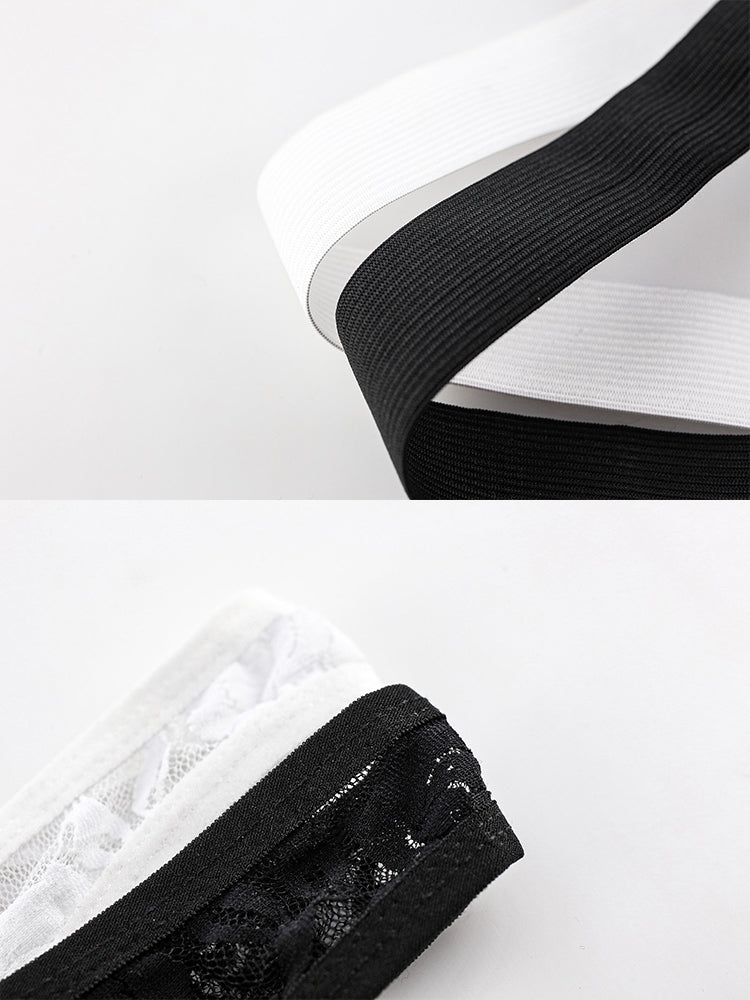2-pack Men's Lace See-through Thongs | dmunderwear detail image 7