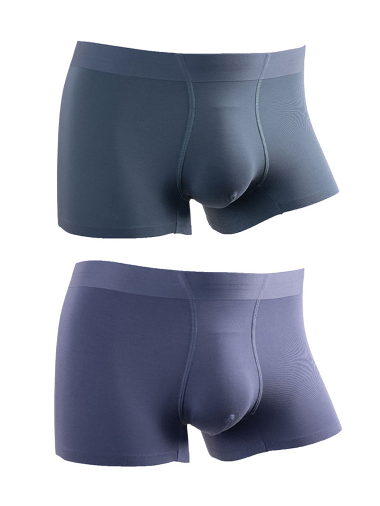 2 Pack Men's Large Pouch Antibacterial Boxer Briefs | dmunderwear detail image 2