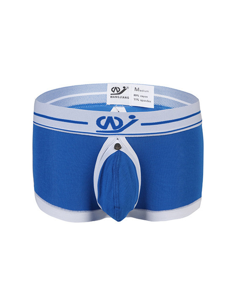 2 Pack Men's Large Pouch Back Opening Sexy Trunks | dmunderwear