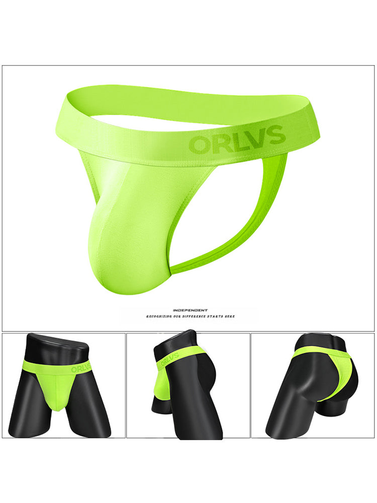 2 Pack Men's Large Pouch Enhancing Modal Breathable Thong | dmunderwear detail image 12