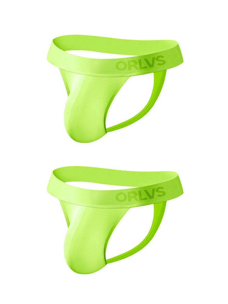 2 Pack Men's Large Pouch Enhancing Modal Breathable Thong | dmunderwear detail image 19