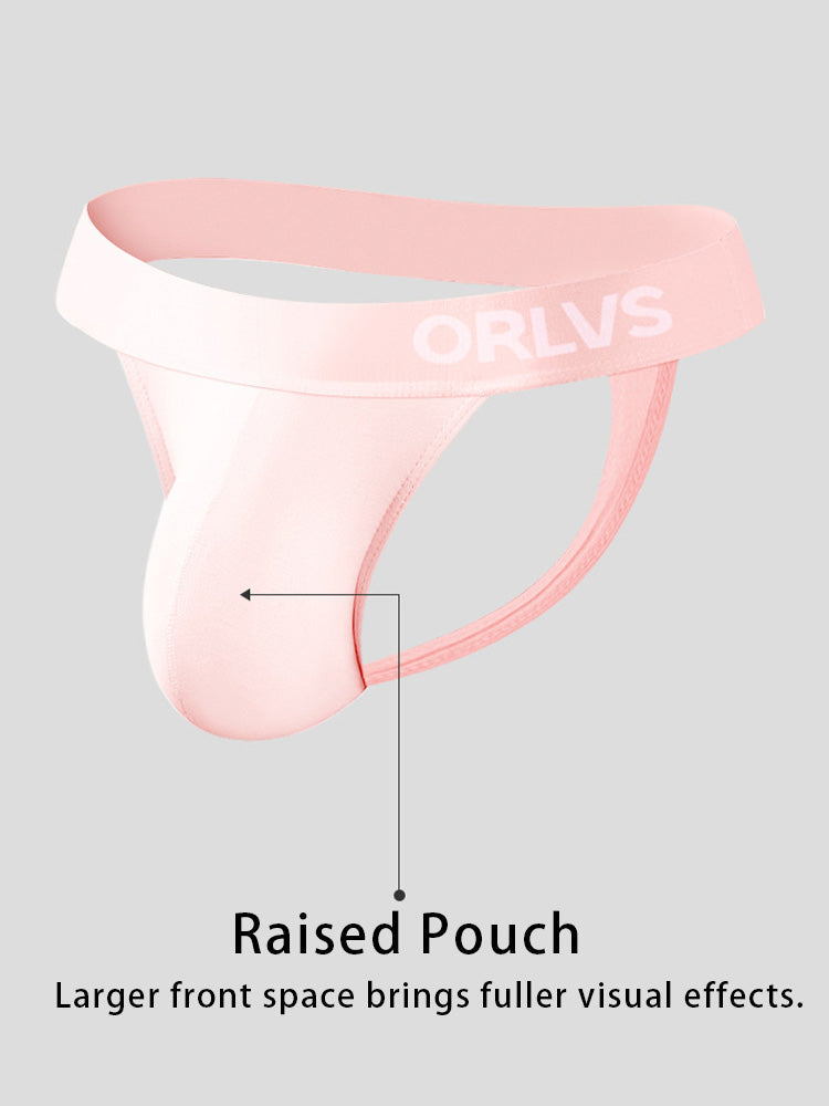 2 Pack Men's Large Pouch Enhancing Modal Breathable Thong | dmunderwear detail image 6