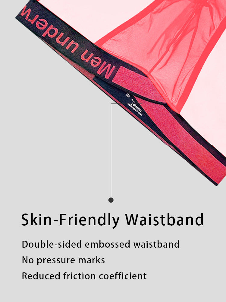 2 Pack Men's Large Pouch Semi-Transparent Sexy Bikini | dmunderwear detail image 7