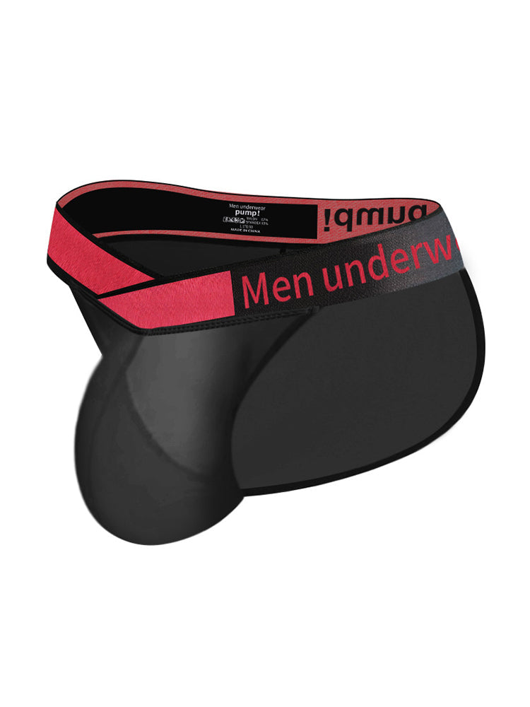 2 Pack Men's Large Pouch Semi-Transparent Sexy Bikini | dmunderwear detail image 9