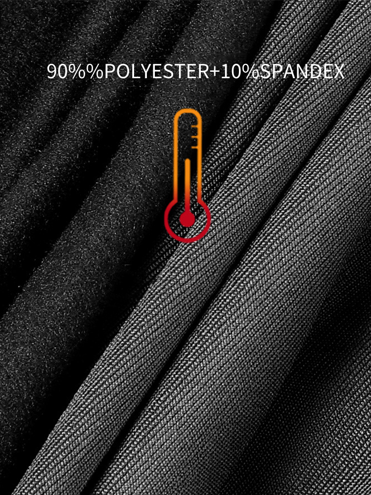 2-pack Men's Large Size High Elastic U-shaped Convex Pocket Warm Cropped Trousers | dmunderwear detail image 6