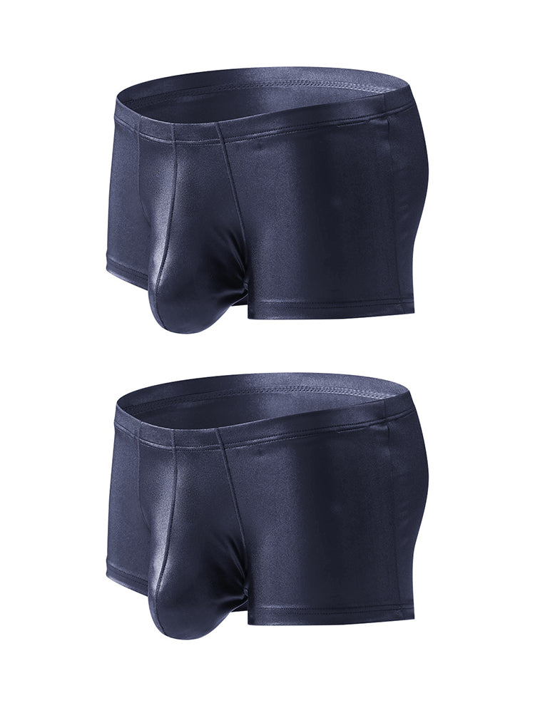 2 Pack Men's Big Pouch Performance Sexy Trunks | dmunderwear detail image 12