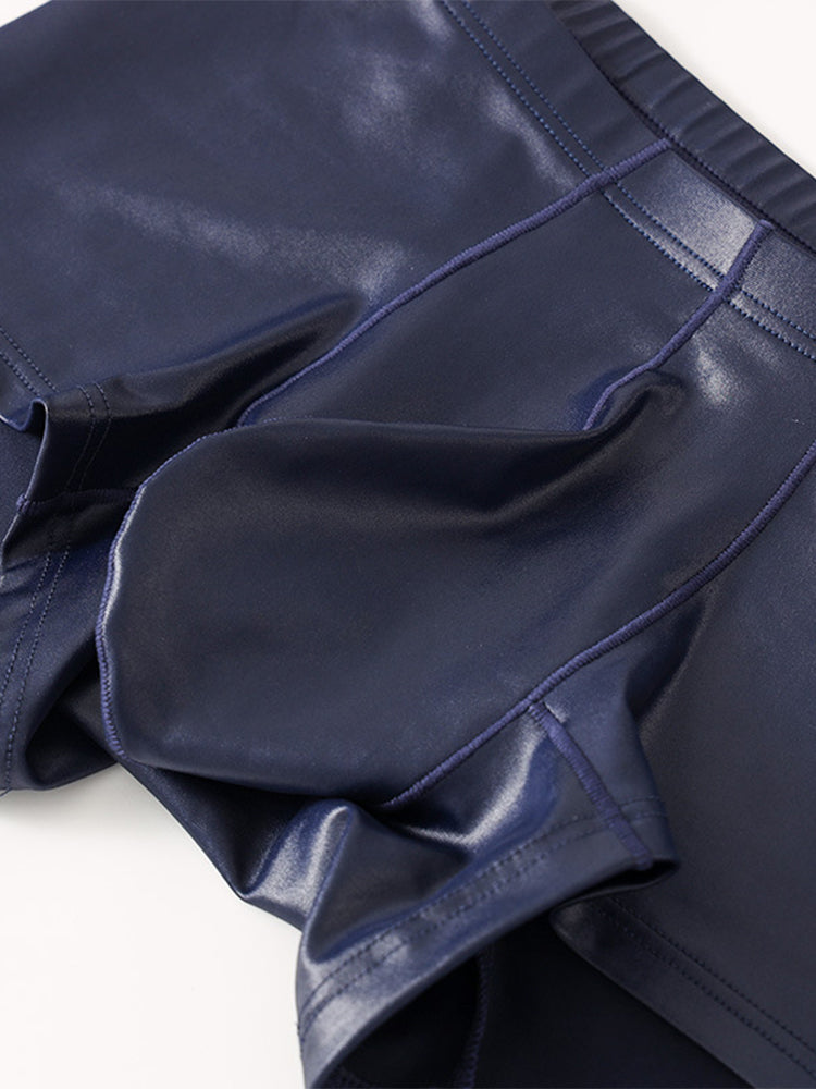 2 Pack Men's Big Pouch Performance Sexy Trunks | dmunderwear detail image 3
