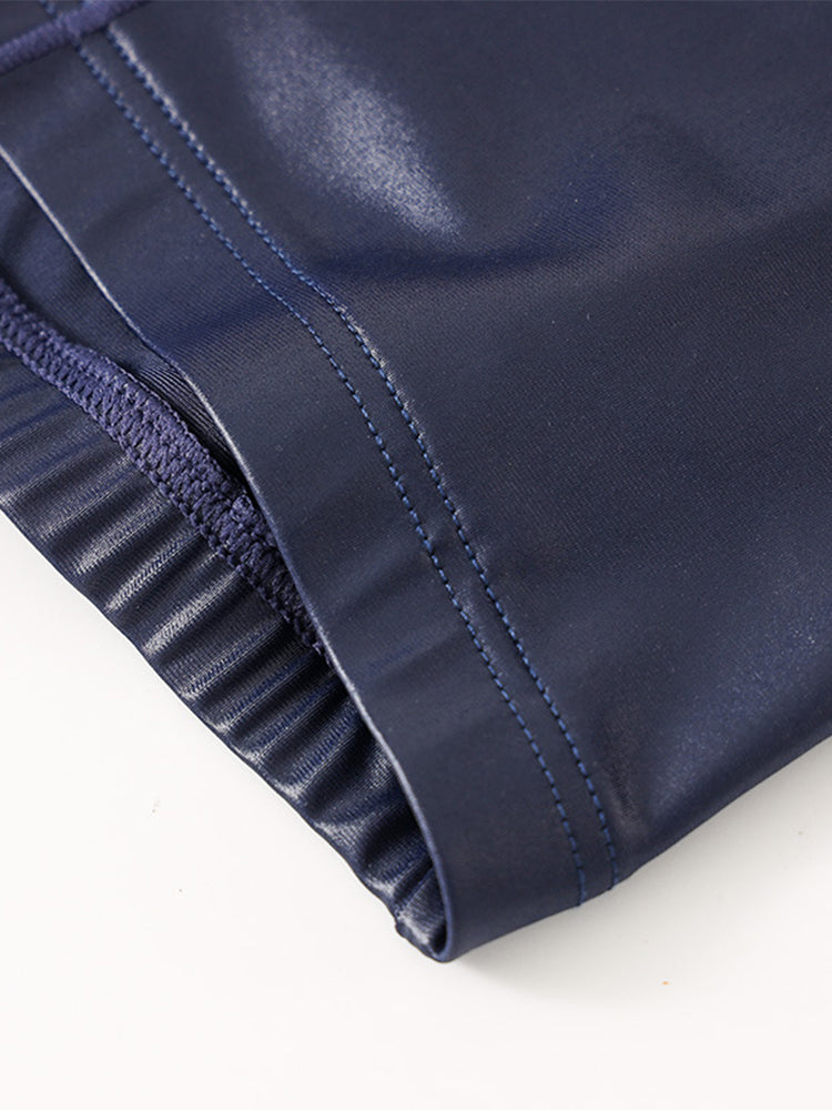 2 Pack Men's Big Pouch Performance Sexy Trunks | dmunderwear detail image 4