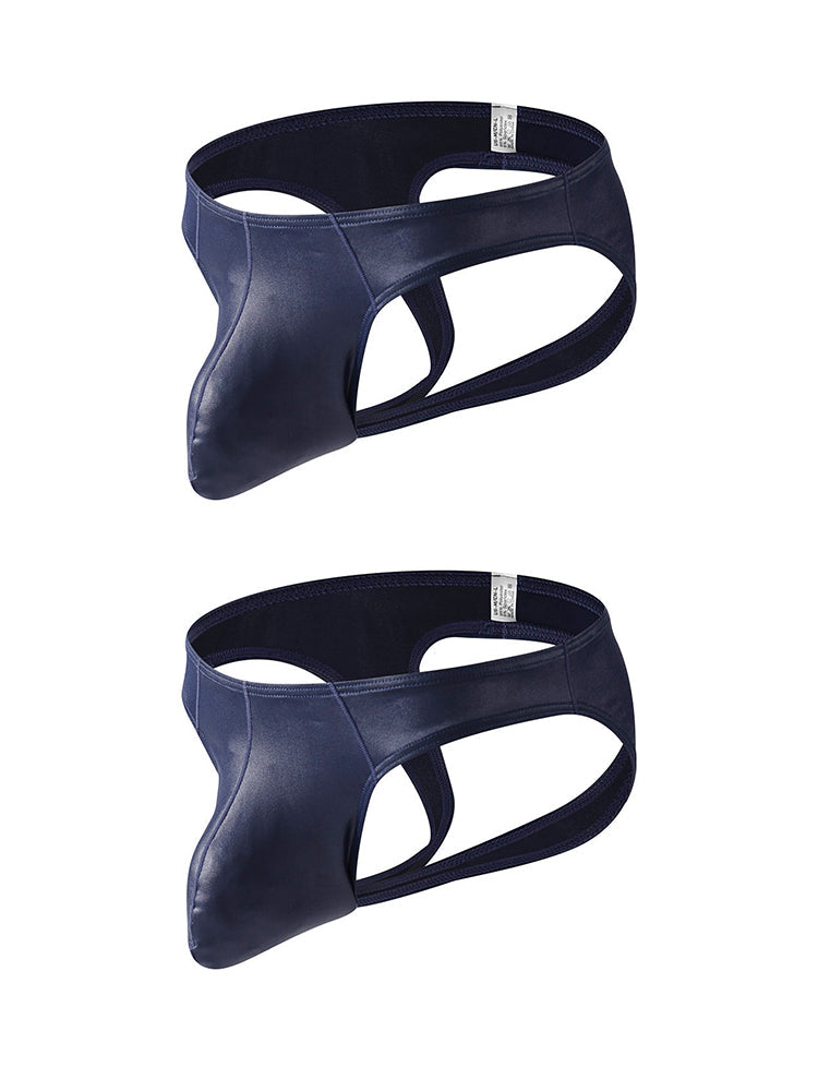 2 Pack Men's Tease Sexy Big Pouch Jockstrap | dmunderwear detail image 12