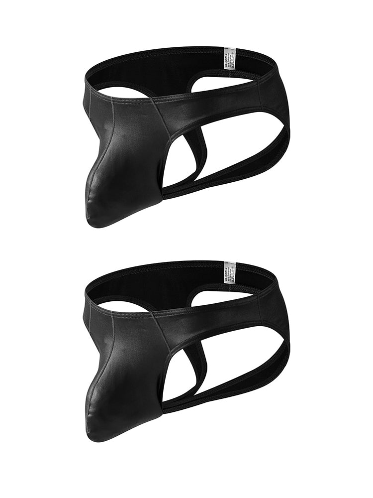 2 Pack Men's Tease Sexy Big Pouch Jockstrap | dmunderwear detail image 7