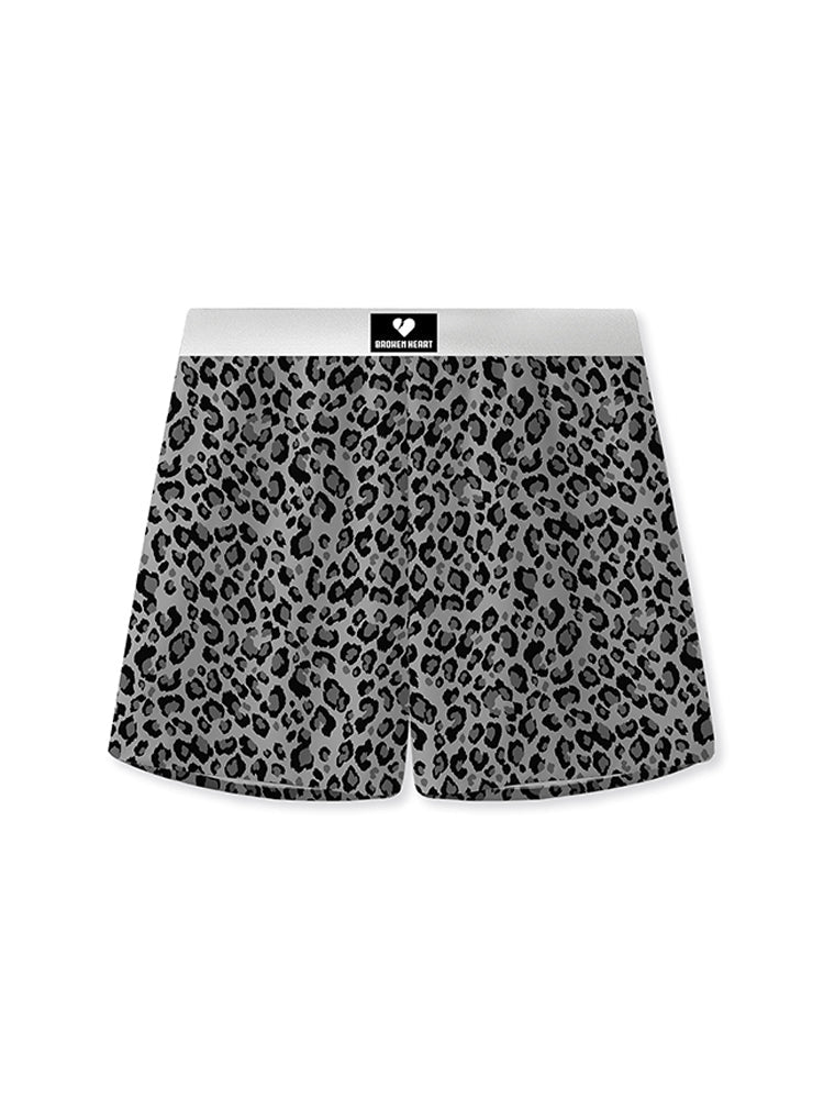 2 Pack Men's Leopard Print Anti-Odor Comfy Waistband Boxer Briefs | dmunderwear