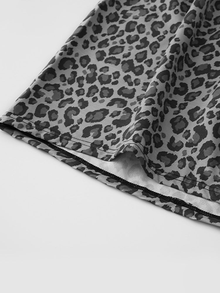 2 Pack Men's Leopard Print Anti-Odor Comfy Waistband Boxer Briefs | dmunderwear detail image 6