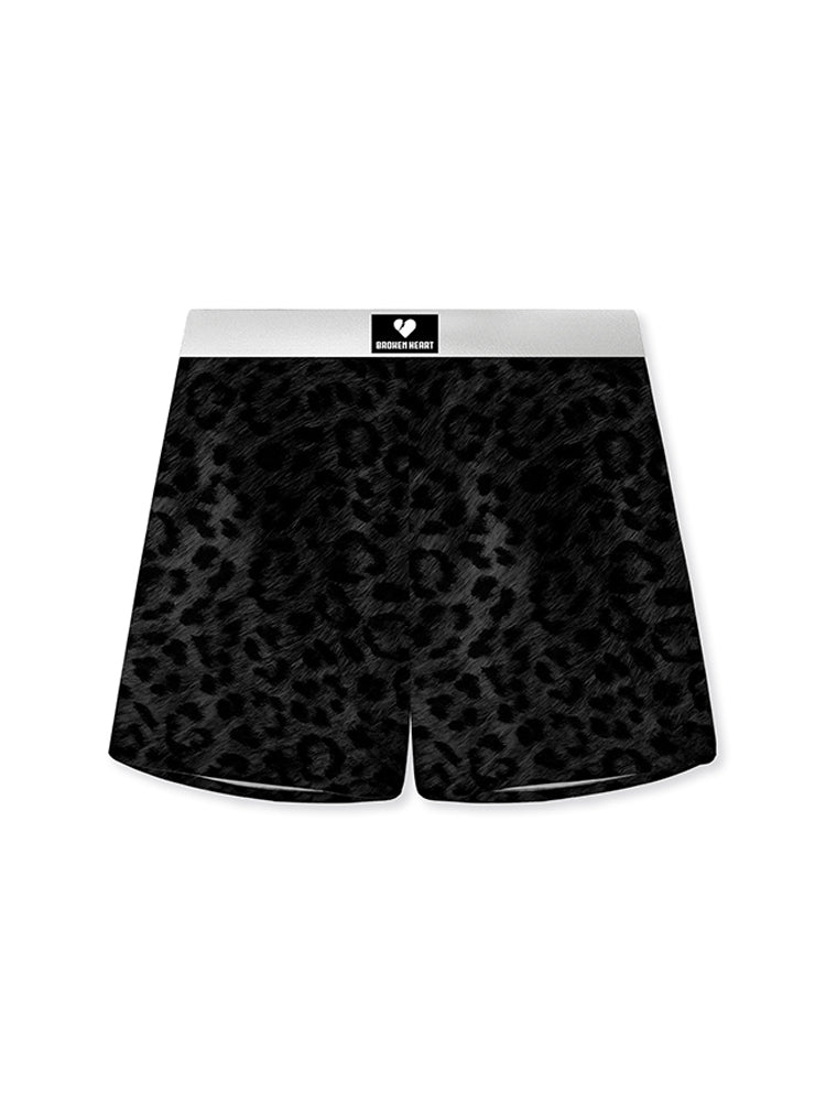2 Pack Men's Leopard Print Anti-Odor Comfy Waistband Boxer Briefs | dmunderwear detail image 9