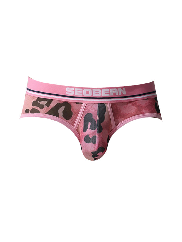2 Pack Men's Leopard print Sexy Anti-Chafing Comfy Waistband Sporty Cut Bikini | dmunderwear