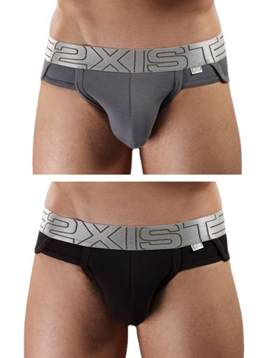 2 Pack Men's Lift No-Show Briefs | dmunderwear detail image 12